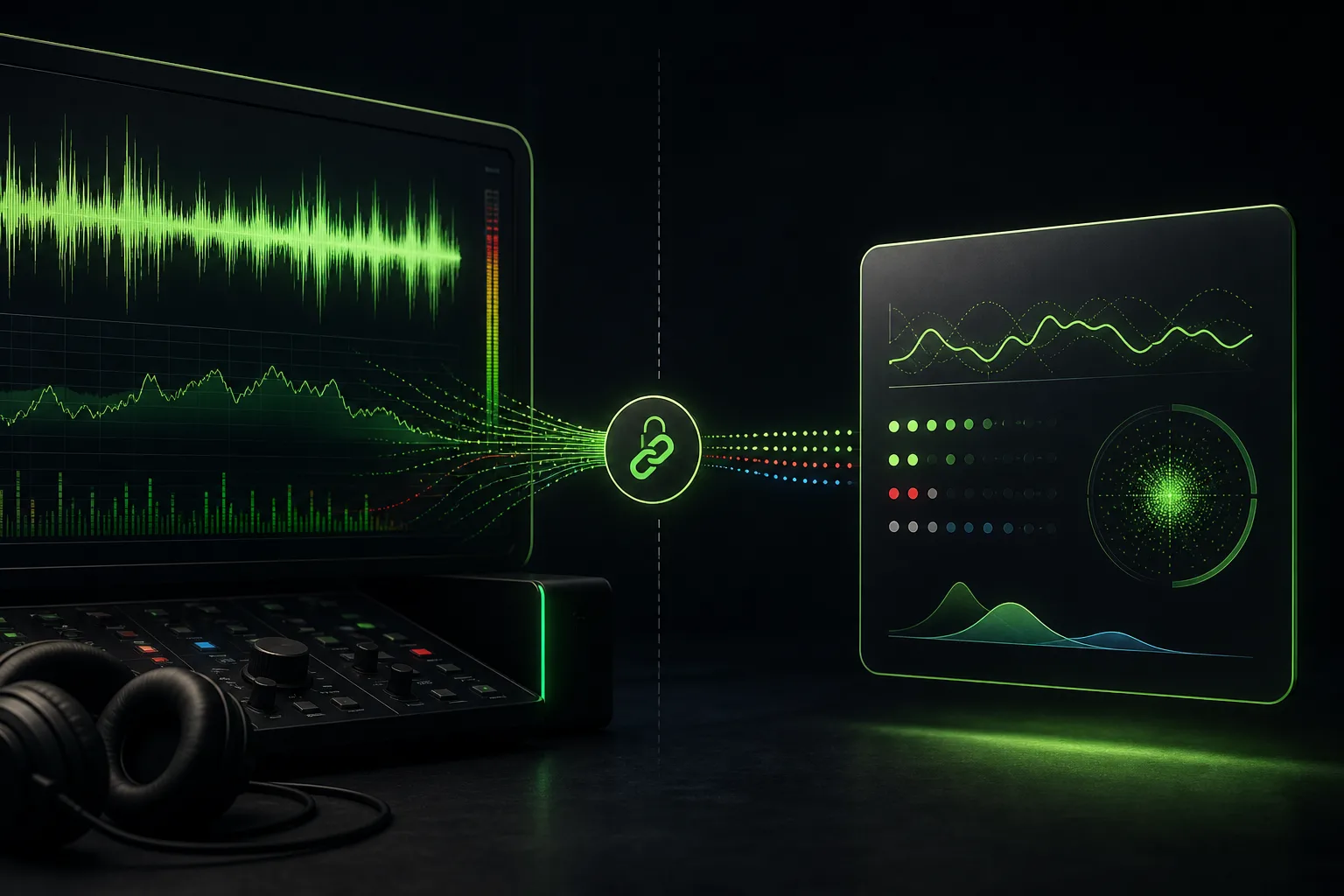 Audio analysis data becoming a secure read-only report link